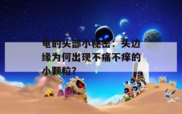 龟的头部小秘密：头边缘为何出现不痛不痒的小颗粒？