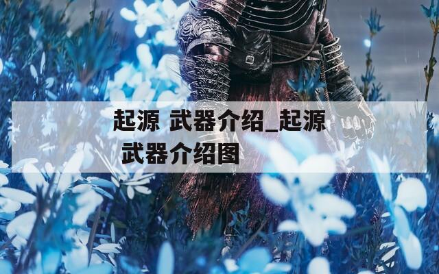 起源 武器介绍_起源 武器介绍图