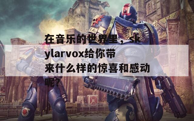 在音乐的世界里，skylarvox给你带来什么样的惊喜和感动呢？