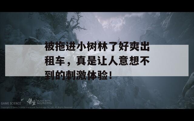 被拖进小树林了好爽出租车，真是让人意想不到的刺激体验！