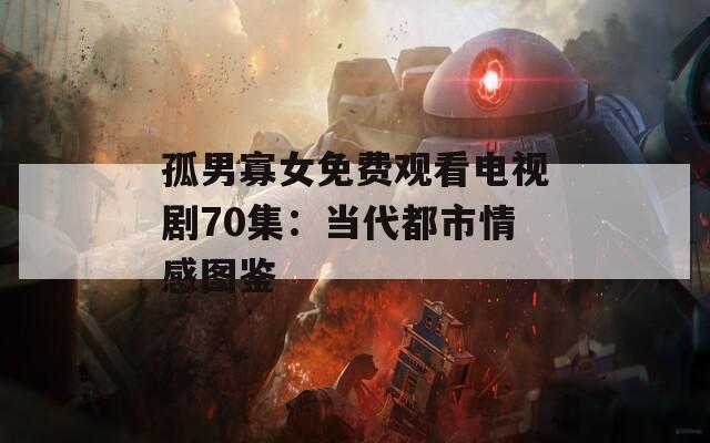 孤男寡女免费观看电视剧70集：当代都市情感图鉴