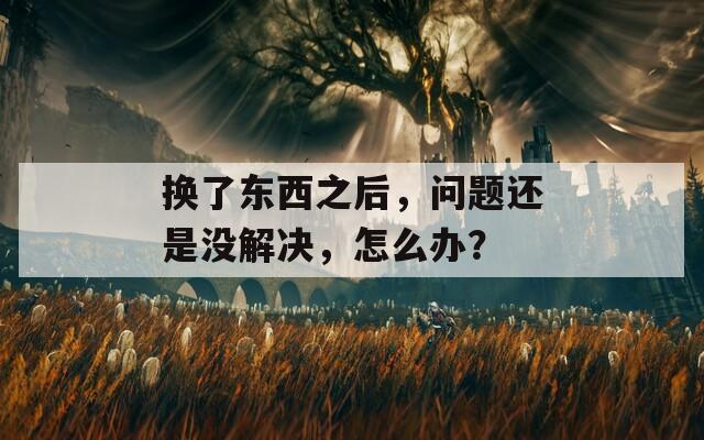 换了东西之后，问题还是没解决，怎么办？