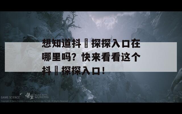 想知道抖抈探探入口在哪里吗？快来看看这个抖抈探探入口！