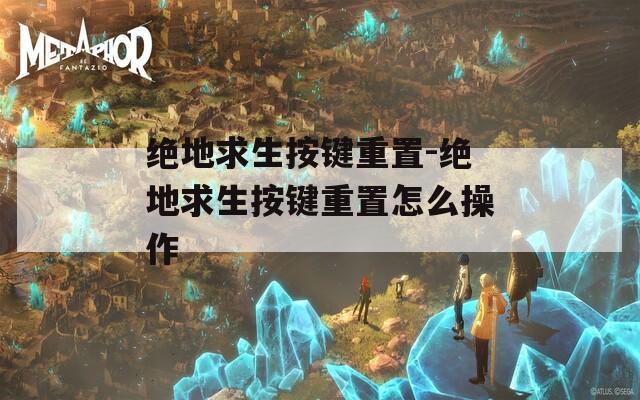 绝地求生按键重置-绝地求生按键重置怎么操作