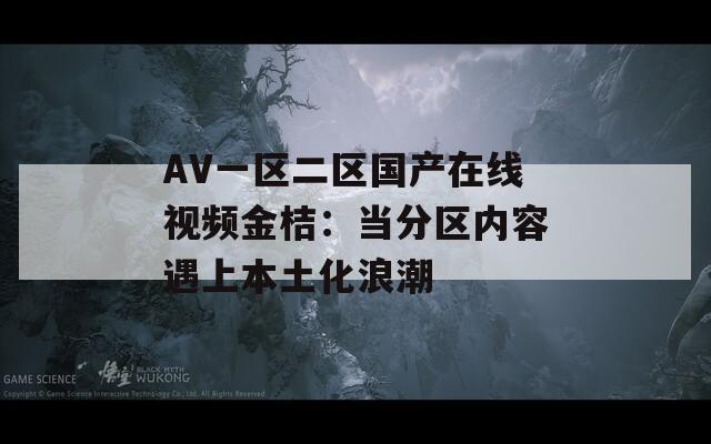 AV一区二区国产在线视频金桔：当分区内容遇上本土化浪潮