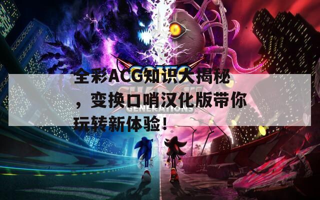 全彩ACG知识大揭秘，变换口哨汉化版带你玩转新体验！