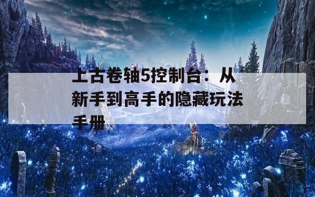 上古卷轴5控制台：从新手到高手的隐藏玩法手册