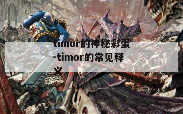 timor的神秘彩蛋-timor的常见释义