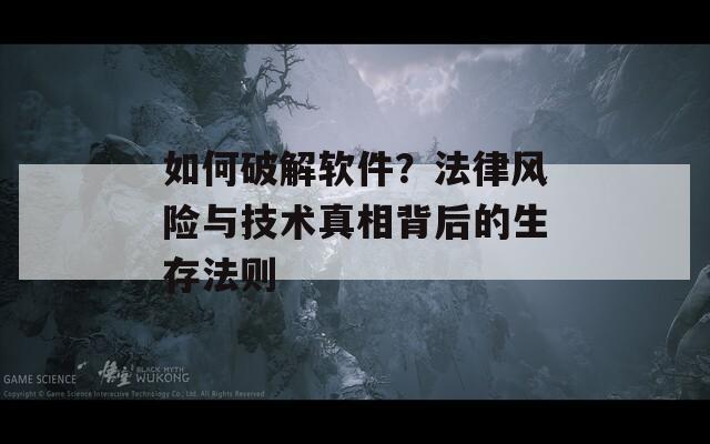 如何破解软件？法律风险与技术真相背后的生存法则