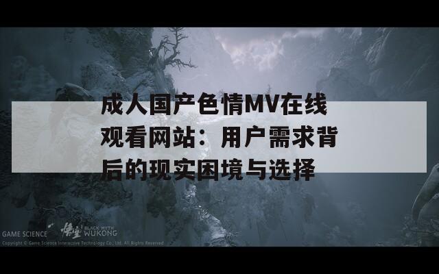 成人国产色情MV在线观看网站：用户需求背后的现实困境与选择